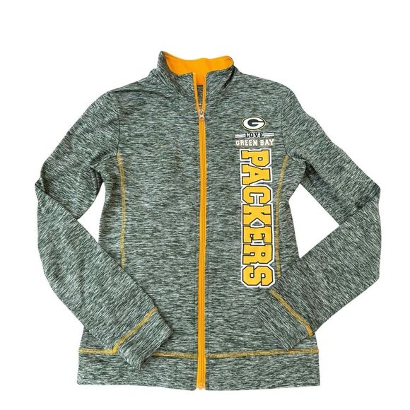 NFL teens apparel Green Bay Packers Full Zip sweatshirt Youth size S NWOT - Picture 1 of 4